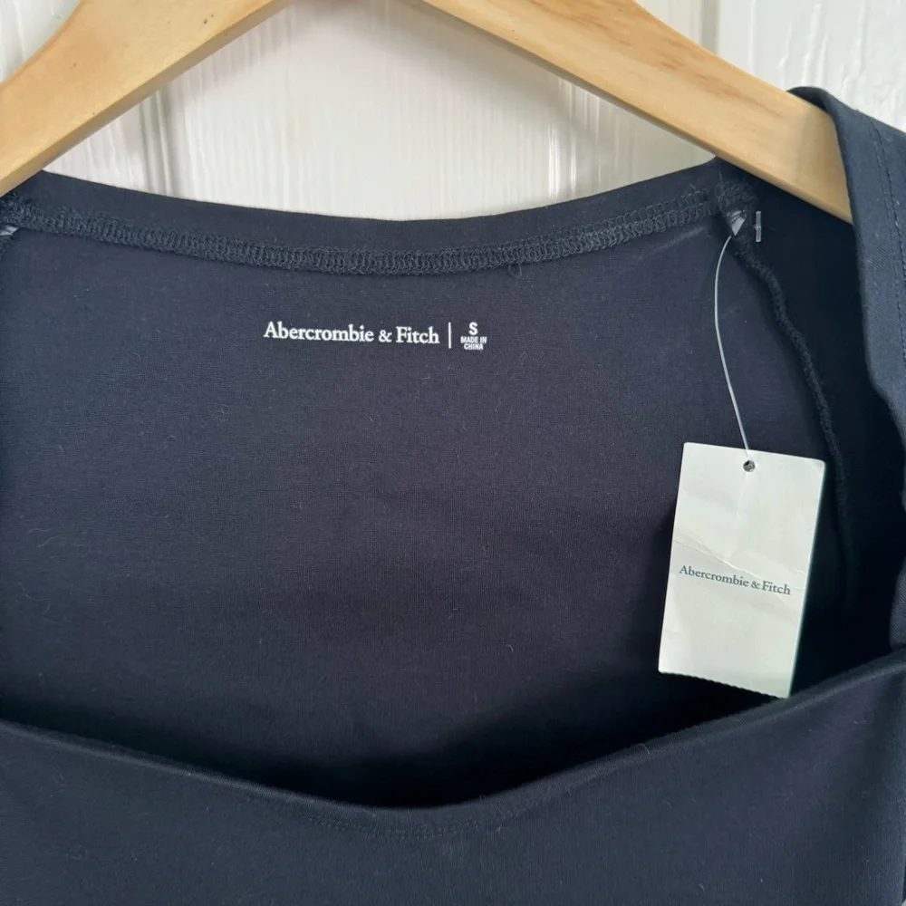 NWT Abercrombie & Fitch Black Long Sleeve Bodysuit_3
